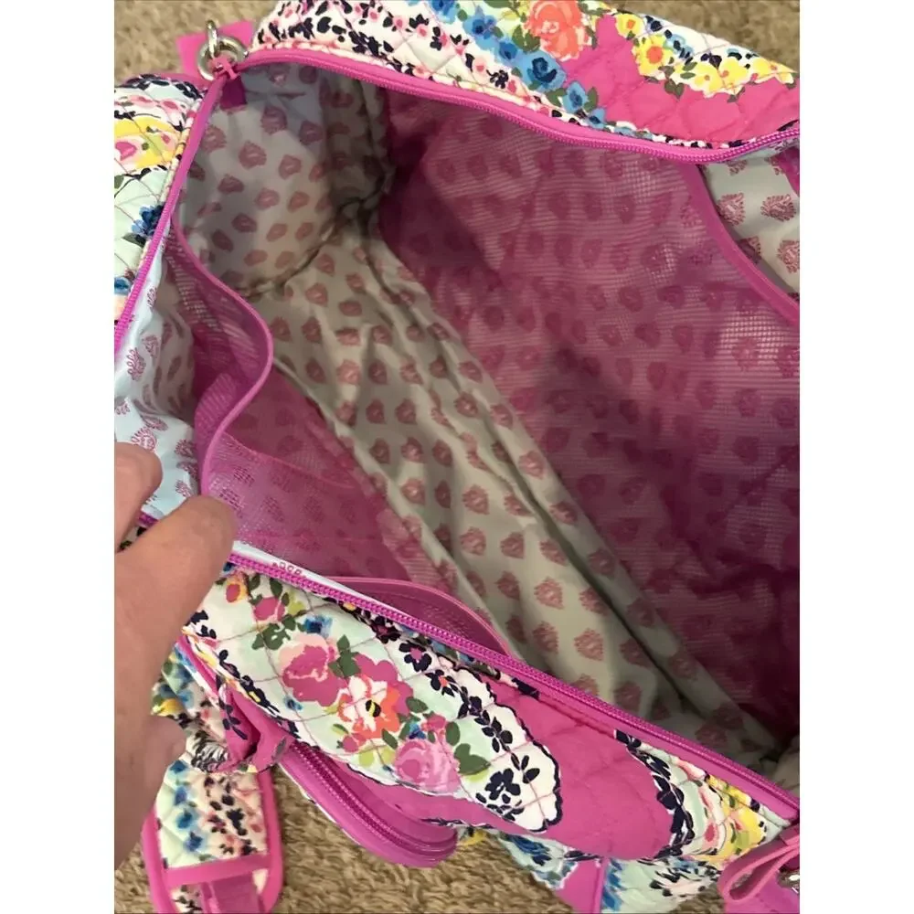 Vera Bradley Iconic Small Duffle and Travel Wildflower Paisley New No Tag